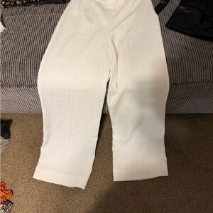 Zara White Wide Leg Women's Pants